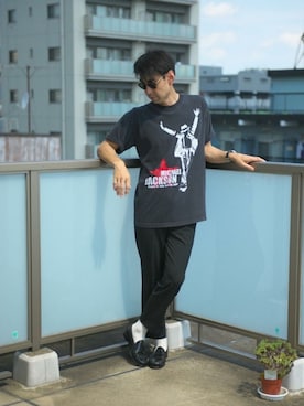 「バントTシャツ」｜uichi410さん（メンズ・177cm）の夏コーディネート