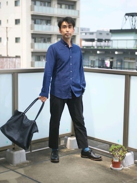 「RED WING（レッドウィング）のアイテム（その他シューズ）」を使った、uichi410さん（メンズ・177cm）の夏コーディネート