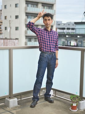 「RED WING（レッドウィング）のアイテム（その他シューズ）」を使った、uichi410さん（メンズ・177cm）の秋コーディネート