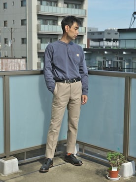 「RED WING（レッドウィング）のアイテム（その他シューズ）」を使った、uichi410さん（メンズ・177cm）の秋コーディネート
