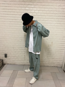 「CONVERSE STARS（コンバーススターズ）のアイテム」を使った、森　渉さん（メンズ・178cm）の秋コーディネート