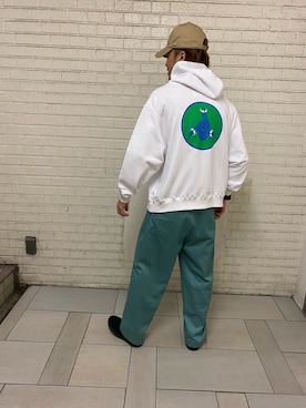 「CONVERSE STARS（コンバーススターズ）のアイテム」を使った、森　渉さん（メンズ・178cm）の秋コーディネート