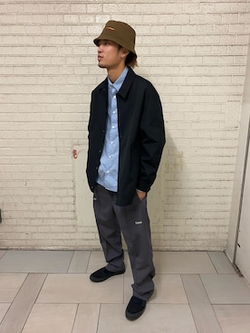 「CONVERSE STARS（コンバーススターズ）のアイテム」を使った、森　渉さん（メンズ・178cm）の秋コーディネート