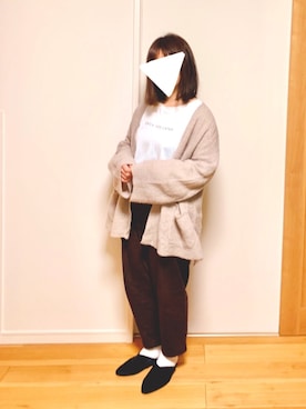 「Furryrate（ファーリーレート）のアイテム（パンツ）」を使った、riiさん（レディース・153cm）の冬コーディネート