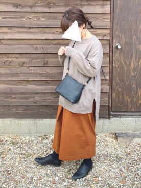 「UNBILLION（アンビリオン）のアイテム」を使った、riiさん（レディース・153cm）の冬コーディネート