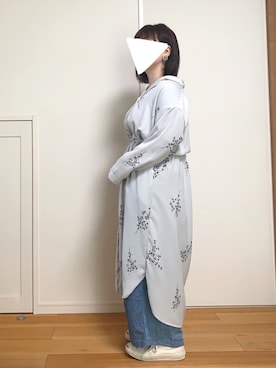 「ジャックパーセル」｜「アイテム（ワンピース/ドレス）」を使った、riiさん（レディース・153cm）の春コーディネート