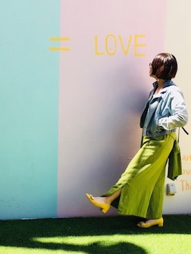 「enchanted（エンチャンテッド）のアイテム」を使った、つっち〜だよ。さん（レディース・153cm）の春コーディネート