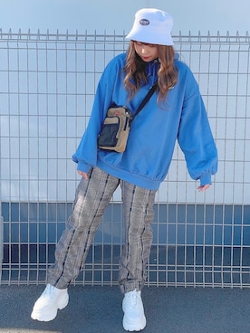 Erikaさん（レディース・157cm）の冬コーディネート