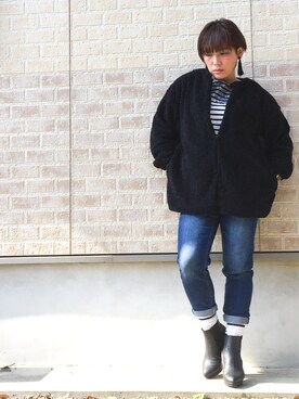 「KIN（キン）のアイテム」を使った、タナさん（レディース・155cm）の秋コーディネート