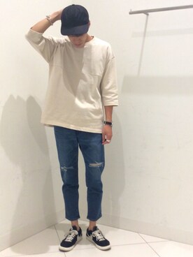 Takuya Matsunoさん（メンズ・170cm）の春コーディネート