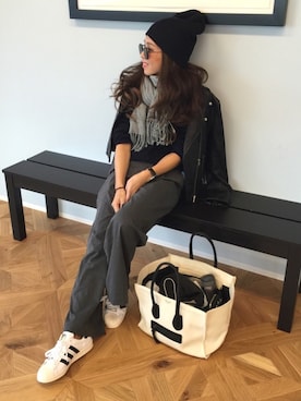 「アイテム（アナログ腕時計）」を使った、Oo.hiro.oOさん（レディース・159cm）の冬コーディネート