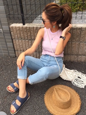 「アイテム（腕時計）」を使った、Oo.hiro.oOさん（レディース・159cm）の春コーディネート