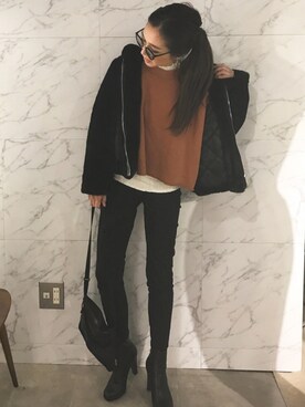「EGOIST（エゴイスト）のアイテム」を使った、Oo.hiro.oOさん（レディース・159cm）の秋コーディネート
