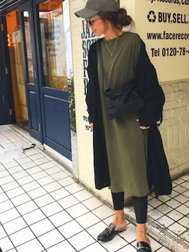 「STYLENANDA（スタイルナンダ）のアイテム（カーディガン/ボレロ）」を使った、Oo.hiro.oOさん（レディース・159cm）の春コーディネート