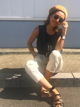 「Marea rich（マレアリッチ）のアイテム」を使った、Oo.hiro.oOさん（レディース・159cm）の春コーディネート