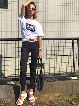 「スボーツミックス」｜「アイテム（腕時計）」を使った、Oo.hiro.oOさん（レディース・159cm）の夏コーディネート