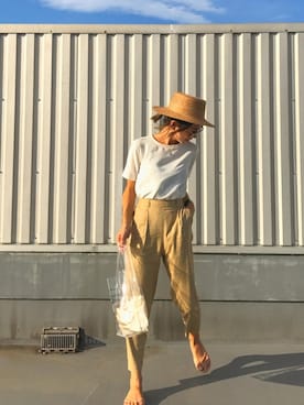 「URBAN RESEARCH DOORS（アーバンリサーチドアーズ）のアイテム（ビーチサンダル）」を使った、Oo.hiro.oOさん（レディース・159cm）の夏コーディネート
