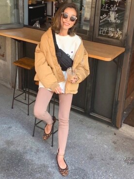 「reca（レカ）のアイテム（レッグウェア）」を使った、Oo.hiro.oOさん（レディース・159cm）の秋コーディネート