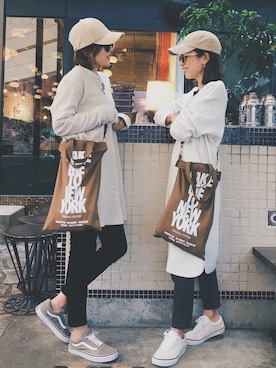 「ワッフル」｜Oo.hiro.oOさん（レディース・159cm）の春コーディネート