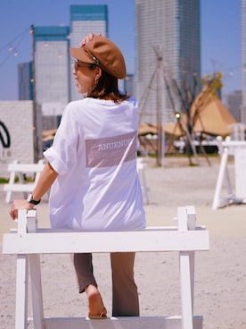 「URBAN RESEARCH DOORS（アーバンリサーチドアーズ）のアイテム（ビーチサンダル）」を使った、Oo.hiro.oOさん（レディース・159cm）の春コーディネート