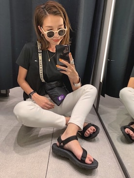 「PT（ピーティ）のアイテム（ブレスレット）」を使った、Oo.hiro.oOさん（レディース・159cm）の夏コーディネート