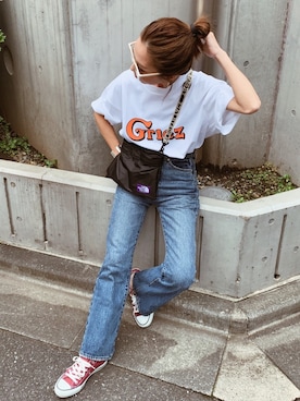 「GRIEZ（グリーズ）のアイテム」を使った、Oo.hiro.oOさん（レディース・159cm）の夏コーディネート