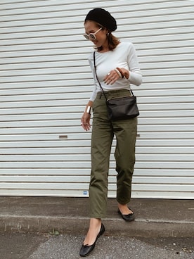 「La Tenace（ラテナーチェ）のアイテム」を使った、Oo.hiro.oOさん（レディース・159cm）の秋コーディネート