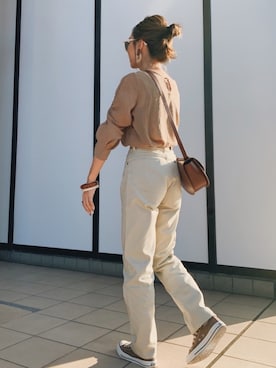「ANATOMICA（アナトミカ）の【ANATOMICA】618 MARILYN（デニムパンツ）」を使った、Oo.hiro.oOさん（レディース・159cm）の秋コーディネート