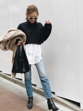 Oo.hiro.oOさん（レディース・159cm）の冬コーディネート