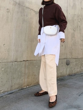「GIVENCHY（ジバンシイ）のアイテム」を使った、Oo.hiro.oOさん（レディース・159cm）の冬コーディネート