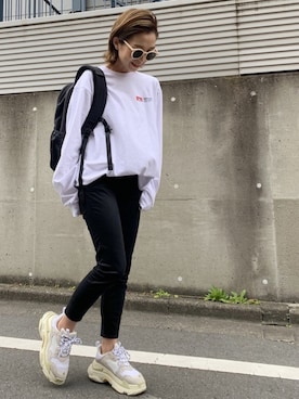 「ノースフェイス」｜Oo.hiro.oOさん（レディース・159cm）の春コーディネート