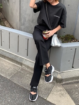 「OFFSHORE（オフショア）のアイテム」を使った、Oo.hiro.oOさん（レディース・159cm）の春コーディネート