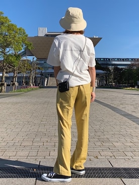 「サテンパンツ」｜「アイテム（財布/小物）」を使った、Oo.hiro.oOさん（レディース・159cm）の夏コーディネート