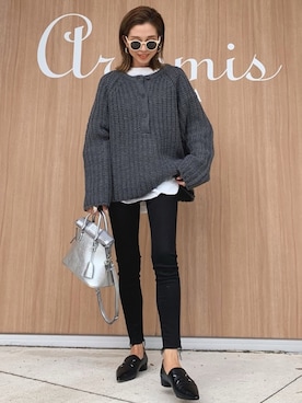 「marle（マルレ）のアイテム」を使った、Oo.hiro.oOさん（レディース・159cm）の秋コーディネート