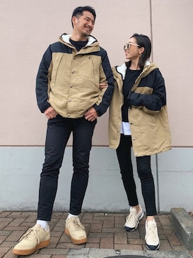「Starting Over（スターティングオーバー）のアイテム（マウンテンパーカー）」を使った、Oo.hiro.oOさん（レディース・159cm）の秋コーディネート