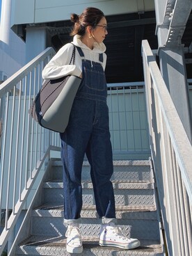 「OFFSHORE（オフショア）のアイテム（バッグ）」を使った、Oo.hiro.oOさん（レディース・159cm）の秋コーディネート