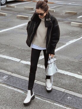 Oo.hiro.oOさん（レディース・159cm）の冬コーディネート