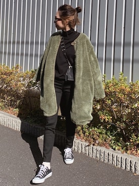 Oo.hiro.oOさん(レディース・159cm)の冬コーディネート