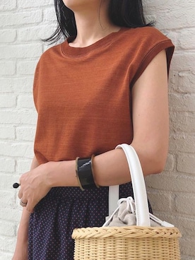 「capaf（カパフ）のアイテム」を使った、anatelierさん（レディース・160cm）の春コーディネート