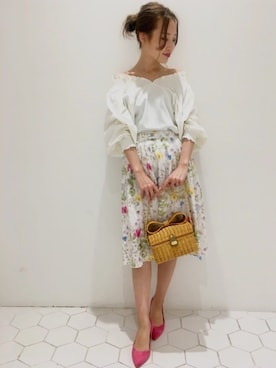 Anatelier アナトリエ の 美人百花3月号 リボンラタンboxカゴバッグ ショルダーバッグ Wear
