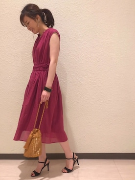 「Moi non plus（モアノンプリュ）のアイテム」を使った、anatelierさん（レディース・164cm）の春コーディネート
