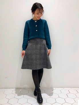 「Pridia（プリディア）のアイテム」を使った、anatelierさん（レディース・154cm）の秋コーディネート