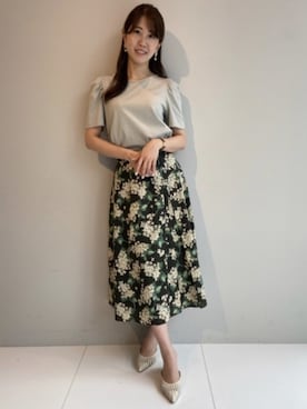 「anatelier（アナトリエ）のアイテム（スカート）」を使った、anatelierさん（レディース・164cm）の夏コーディネート