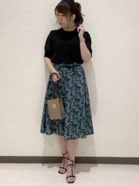 「anatelier（アナトリエ）のアイテム（スカート）」を使った、anatelierさん（レディース・160cm）の夏コーディネート