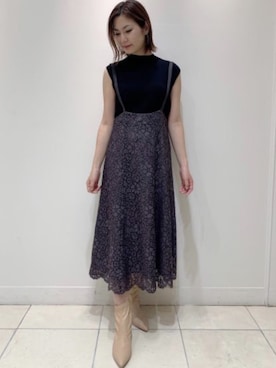 「anatelier（アナトリエ）のアイテム（スカート）」を使った、anatelierさん（レディース・156cm）の夏コーディネート
