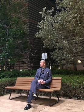 「媚びないシャツ」｜shamsoftokyoさん（メンズ・173cm）の冬コーディネート