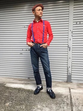 「媚びないシャツ」｜shamsoftokyoさん（メンズ・173cm）の春コーディネート