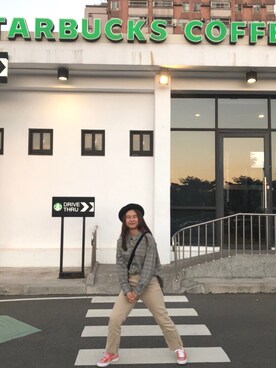「Taichung」｜「アイテム（ハンチング/ベレー帽）」を使った、lanさん（レディース・158cm）の冬コーディネート
