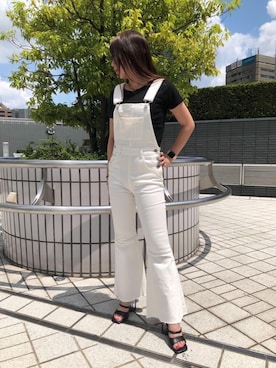 「バックオープンTシャツ」｜sgmihoさん（レディース・156cm）の夏コーディネート
