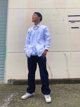 「H&M（エイチ・アンド・エム）のアイテム（リング）」を使った、ココアさん（メンズ・170cm）の秋コーディネート